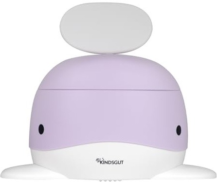 Kindsgut Kinder-Töpfchen, Wal-Design, Flieder | Babytopf WC/Klo, kinderfreundlich, dezente Farben, Toiletten-Training