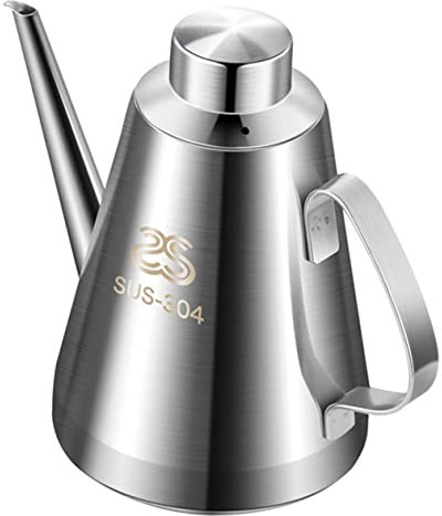 Garneck Bouteille Distributrice D'huile 650 Ml En Acier Inoxydable Pour Poignée Confortable Anti-fuite Multi-usage