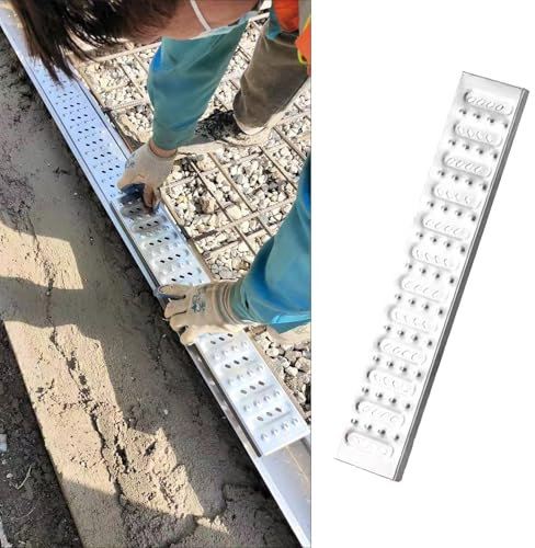 Canaleta Desague con Rejilla Rejilla de Drenaje Lineal de Acero Inoxidable, Cubierta de Drenaje de Canal Exterior Resistente y Estrecha, Rejilla de Drenaje Rápido de Metal para Patio, Cocina y Baño(W1