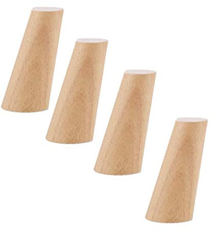 KEuLen Solid Wood Furniture Legs, Sofa Legs, Set of 4 Wood Tapered Replacement Sofa Legs, Oak Couch Chair Ottoman Loveseat Coffee Table Cabinet Wood Furniture Feet(4.7inch/120mm)