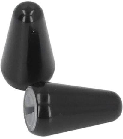Gitarre Pickup Schalter Kappen, Hochwertiger Ersatz für 3-Weg und 5-Weg Schalter, Kippschalter Spitze 2PCS Schwarz, für ST TL Stil Elektrische Gitarren Gitarristen und Heimstudios