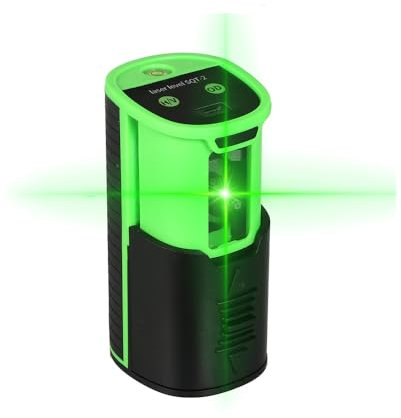 Green Laser Level, Portable Single Laser Module Laser Level 30M Self Leveling Cross Line Laser Level IP54 Horizontal and Vertical Line Laser Level
