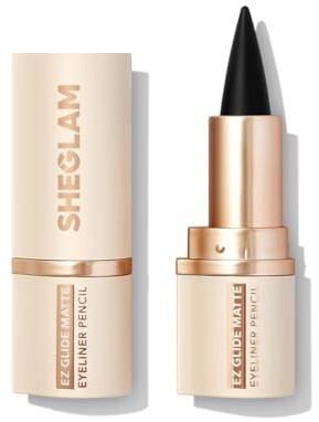 SHEGLAM Ez Glide Matter Eyelinerstift hochpigmentiert Smoky Eyes wischfest langanhaltend ultra-fein Cat Eye Black