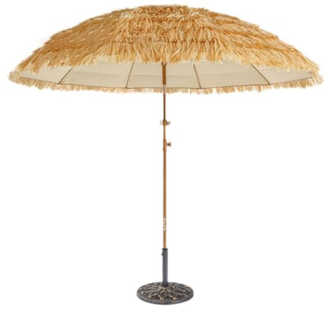 Xalteafe Parasols De Jardin en Paille,Parasols en Paille De Chaume,Parasols Tiki en Chaume,Pliable,Portable,RéGlable,Convient pour Les Jardins,Les Plages,Les Restaurants avec Terrassen