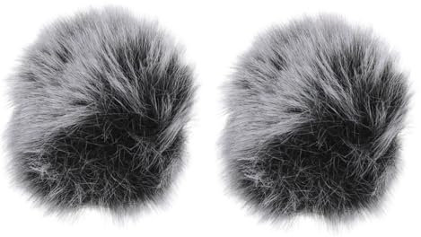 TOYANDONA 2piezas Funda Para Micrófono Antisalpicaduras y Resistentes Al Viento Clip Protector Para Micrófono De Vellón Prueba De Ruido Para Lavalier