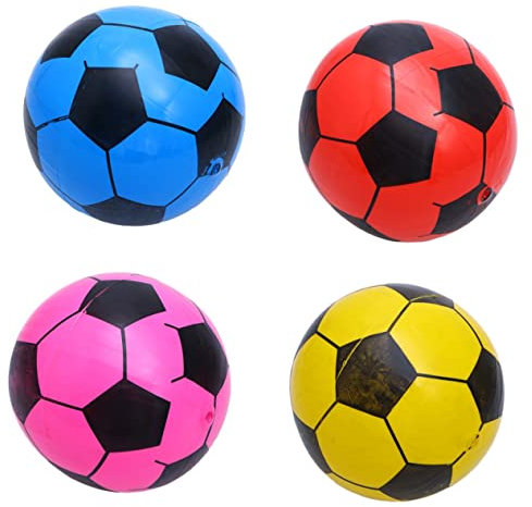 Abaodam 6pcs Mini Inflatable Soccer Ball Toys for Boys and Girls Soft Play Sports Balls Boys Toys Party Favors Footballs Random Color