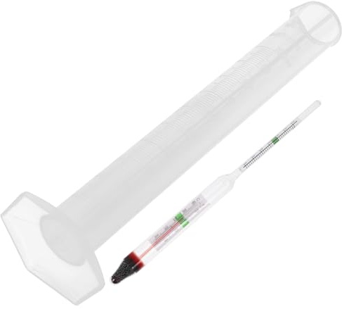 ULTECHNOVO 1satz Salzwasser-dichtemesser Für Aquarien Präziser Salinitätsmesser Für Meeresumgebungen Mit Robustem Glasdesign Und Messzylinder Für Aquakultur