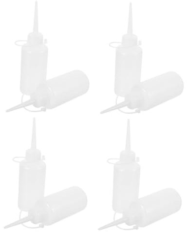 HOMSFOU 8pcs Oil Dispenser Bottles Sewing Machine Oil Refillable Container Cap for Liquid Glue Container and Refueling Tool