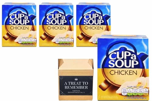 Baccheelors Cup a Soup Selection – 4 And 6 Boxes of Instant Soup Sachets – Tomato, Cream of Vegetable & Chicken Flavours (4 Boxes, Chicken Flavour)