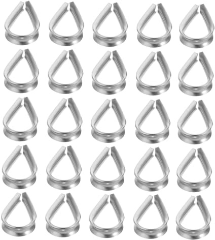 SOPOTUTU 50 Piezas De Cuerda De Alambre De Protección Guardacabos De Alta Resistencia Guardacabos Reutilizables Para Cuerda Cable De Acero Mallas De Alambre