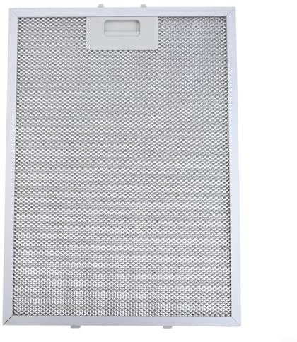 Aluminium Mesh Range Hood Grease Filter 370 x 270 mm Silver Replacement Vent Hood Extractor Fan Filter with 5-Layer Washable Design for Kitchen Cooker Hoods Compatible with Most Brands Models(1PCS)