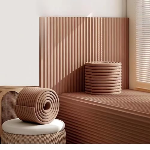 Panneau mural épais absorbant le bruit – Décollez et collez – Décoration rembourrée pour chambre à coucher, salle de jeux, Dojo – Autocollants muraux anti-collision pour tête de lit, installation