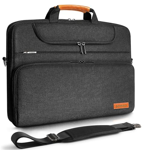DOMISO Laptoptasche 18 Zoll Wasserdicht Laptop Tasche Aktentasche Herren Business Schultertasche Notebooktasche für 18-Zoll Gaming-Laptops/ASUS ROG Strix Scar 18 & G18 (2023-2025), Schwarz