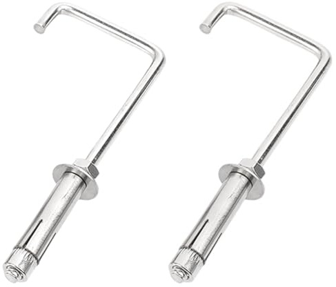 304 Edelstahl-Vierkanthaken-Spreizdübel M6, 2er-Packung, Innenkeilanker for Beton und Mauerwerk(M6x40x120 (2 pcs))