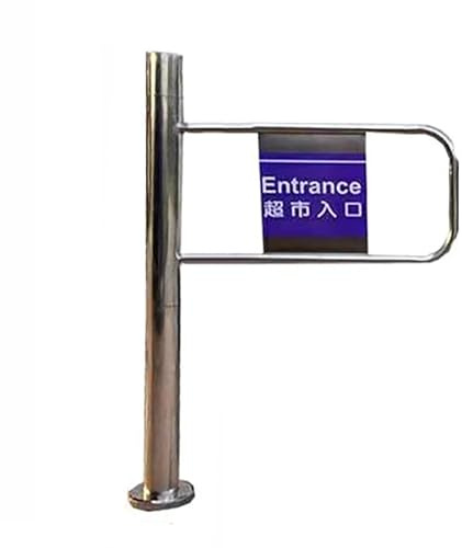 Puerta batiente automática con diseño de empuje manual, puerta de entrada de metal de una sola dirección de 90°, puerta duradera de doble hoja para supermercados (izquierda, 70 × 97 cm) - Solución de