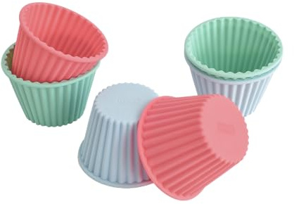 Lurch FlexiForm XXL Muffin 6er Set, 100% BPA-freies Platin Silikon, 8 x 6 cm
