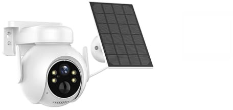 CVFRDD 2K HD 4G SIM Card Solar Camera 4MP Outdoor Wireless Built-in Battery Powered PTZ Camera PIR Human Detect 2-Way Audio(WIFI Add 32G Card)