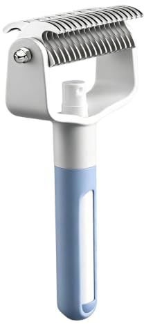 Cepillo De Aseo Para Mascotas | con Pulverizador de Agua Quitapelos | Cepillo de Subpelo Perros Y Gatos Suministros Aseo | Desenredante y de Masaje para Baño en Pelaje Corto y Largo Pequeño y