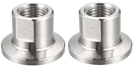 sourcing map 2 Stk. Innengewinde 1/4 NPT Rohr Zubehör zu dreieck Klammer OD 30mm Zwinge