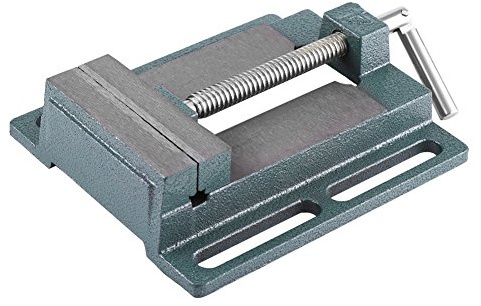 Ausla Drill Press Vice, Drilling Ice Pillar Drill Ice 4 Inch/100 Mm 2.2Kg Heavy Duty Cast Iron High Hardness Bench Vice Engineer Workshop Drill Press Vise Clamp, Pillar Drill Ice Clamp, Drilling Ice
