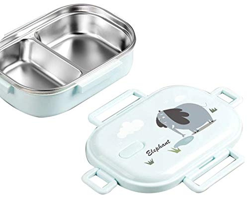 Starmood Caja de almuerzo térmica de acero inoxidable portátil respetuoso del medio ambiente contenedor de alimentos con compartimentos a prueba de fugas caja de almuerzo