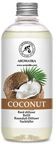Ricarica Diffusore Ambiente Cocco 500ml - Fragranza per la Casa - Aromaterapia - Reed Diffuser Refill - Fragranza Cocco - Ricarica Diffusore Bastoncini - Profumi esotici