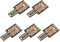 Amplificateur de Signal Cellulaire, 5 Pièces D'Autocollants D'amélioration de Signal de Téléphone Portable Autocollants D'amplificateur de Réception D'antenne de Signal