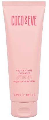 Coco & Eve Fruchtenzym-Reiniger. Wasserbasierter Reiniger für strahlende Haut. Verfeinert Poren, peelt & versorgt die Haut mit Feuchtigkeit. BHA, Präbiotika, Papaya-Enzyme & Vitamin E (4.06 fl oz)