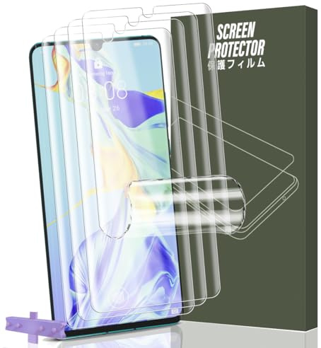 Gelaasso 4 Stück für Huawei P30 Pro Schutzfolie [Nicht Panzer Schutz Glas], TPU Folie, Leicht Installation, Vollständige Abdeckung Displayschutzfolie, Anti-Kratzer HD Klar Displayfolie