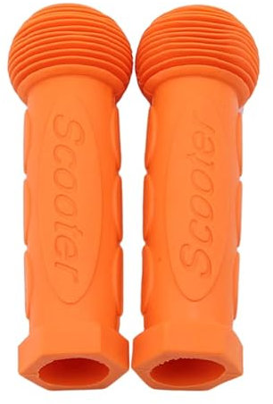 GFDSGRE Fahrradgriffe Gummigriff Griff Fahrrad Lenker Griffe Abdeckung Anti-Skid Fahrrad Dreirad Skateboard Roller for Kind Kinder Blau Rot Fahrradgriffe Ergonomisch(Orange)