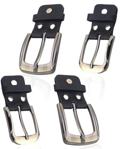 LZYDKH 4 Stück Gürtelschnalle Herren, Belt Buckle Metall Gürtelschnallen 40 MM Schnallen für Gürtel 35 MM Gürtel Schnalle Klassische Gürtelschließe Leder zum Befestigen Gürteln