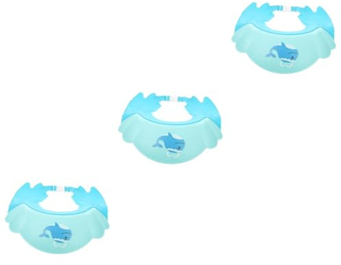 JOINPAYA 3stücke Einstellbare Badekappe Für Mädchen Und Jungen Flexibel Haarewaschen Und Haarschnitt Geeignet Für Kleinkinder Und Mädchen Walblau