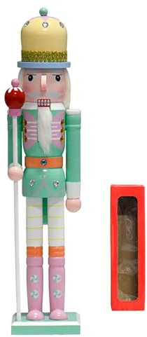 Casse-Noisette de Noël,Décorations de Noël Casse-Noisette - Grandes figurines de décorations en bois | Ornements colorés pour la maison, décorations de noël faites à la main pour centre de table de va