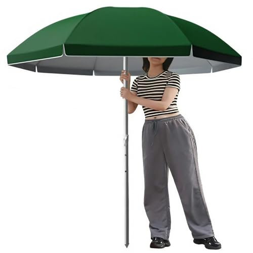 Parasol de Jardin 220cm,Parasol Extérieur pour Plage/Piscine/Cour, 8 Baleines et Mât en Acier Robuste, UV 50+