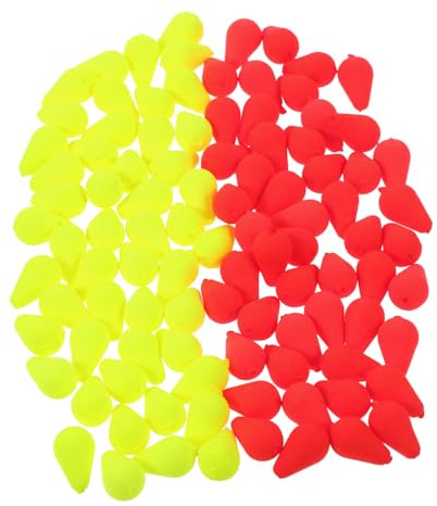 MUELODSIC 100pcs Fishing Floats Bright Floats for Fishing Course Pellet Waggler High Buoyancy Easy to Find