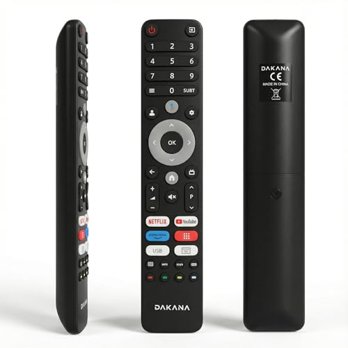 Dakana Fernbedienung für OK Saba und Peaq Fernbedienung UHD LED TV – OTV 32GH-5023C - 40GF-5023C - 43AU-5023C - 50AU-5023C