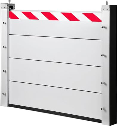 Hochwasserschutzbarrieren Aus Aluminiumlegierung, Mit Reflektierenden Streifen, Hochwasserschutz-Garagentore ZSMFCD(90x40cm)