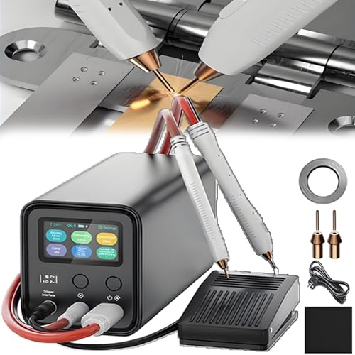 Poste À Souder Par Points Professionnel À Batterie De 10 Kw Avec Contrôle À 3 Modes,Anti-Étincelles,Soudage Par Double Impulsion,Charge Sans Fil,Équipement De Soudage Par Points Pratique