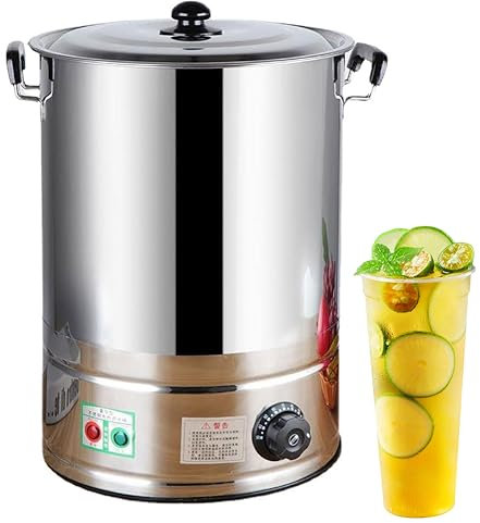 Dispenser di caldaie per Acqua di Catering Commerciale, pentola di Riscaldamento a Buffet di bollitore Elettrico con Controllo della Temperatura di 30-110 ° C, capacità 40L, nessun Rubinetto