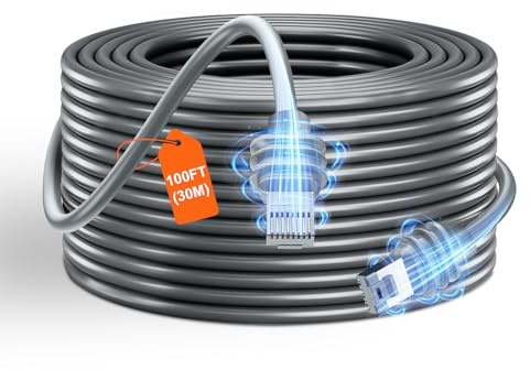 GEEKERA Starlink - Cavo prolunga Gen 3 (30 m/100 piedi), impermeabile Star Link per antenna standard V4 e router Gen3, 10 m/15 m/23 m/46 m, flessibile, a scelta, grigio