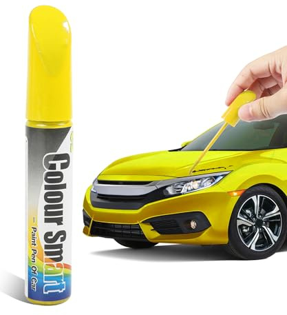 Xibao Ritocco Vernice Auto,Rimuovi Graffi Auto,Penna Ritocco Carrozzeria,Penna di Finitura Generica per la Riparazione dei Graffi Dell'auto,Adatto per la Maggior Parte Delle Camion (Giallo)
