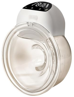 Elektrische Brustpumpe Tragbare Milchpumpe Handsfree mit 240ml Milchflaschen 3 Modi 9 Saugpegel 6 Einstellbare Geschwindigkeiten Stillmilchpumpe Geräuscharmer Milchsammler Starker Saugkraft Stillpumpe