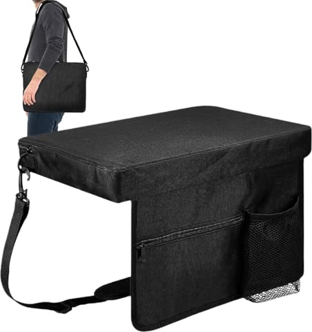 Fenayuu Coussins De Stade pour Gradins | Siège Portable Pliable pour Stade avec Strap et Poche | Coussin de Chaise Ergonomique pour Randonnée Chasse Événements Extérieurs