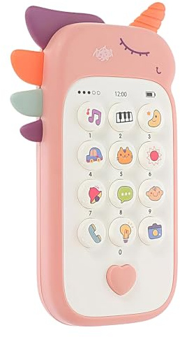 Funny Novelty Maslasee Phone Toy with Music, Sounds & Lights - Interactive Gadget for Stress Relief, Desktop Decoration, Party Prop & Prank Gift for Adults - Pink(Pink)