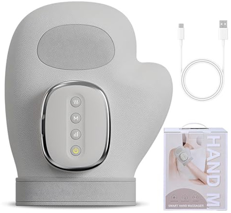 Hand Massager for Arthritis, Hand Massagers with Heat and Compression, 3 Massage & 3Temperatures & 5 Levels & Auto Timer, USB Charging Hand Massager for Pain Relief, Tightness, Daily Relaxation