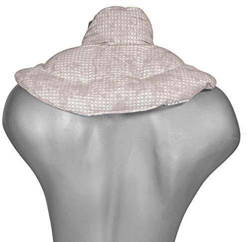 Neck Pillow Shabby-Chic Gray-Beige | Cherry Stone Pillow | Warming Neck Cushion, Neck Warmer