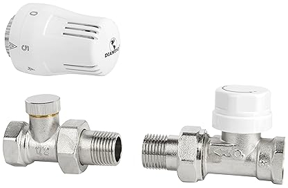 Thermostatsatz = thermostatkopf + thermostatventil + rücklaufverschraubung 1/2 Durchgang Heizkörper Venti