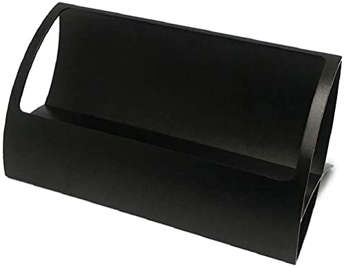 YDoLimmer Visitenkarten Halter Aluminiumlegierung Visitenkartenständer Business Card Holder Visitenkarten Aufsteller Namenskarten Display Aufbewahrung (Schwarz)