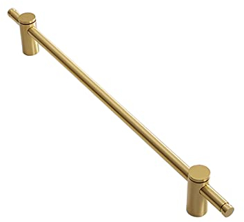NANNAN3360 Gold T Bar Griffe Knopf, Reines Kupfer Küchengriff Hardware Schrankgriff Türgriff Massive Schlafzimmer Möbelgriff Schränke Schubladengriffe, mit Schrauben (Length 520mm)