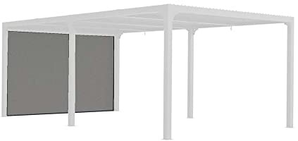 Habrita tenda a pergola bioclimatica grigia per bi r36